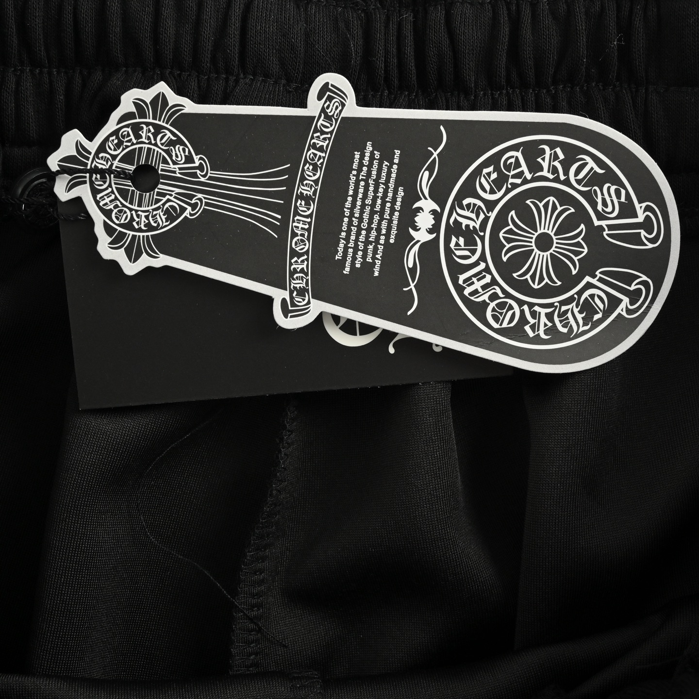 Chrome Hearts/克罗心 25ss 刺绣白标十字架短裤 黑色