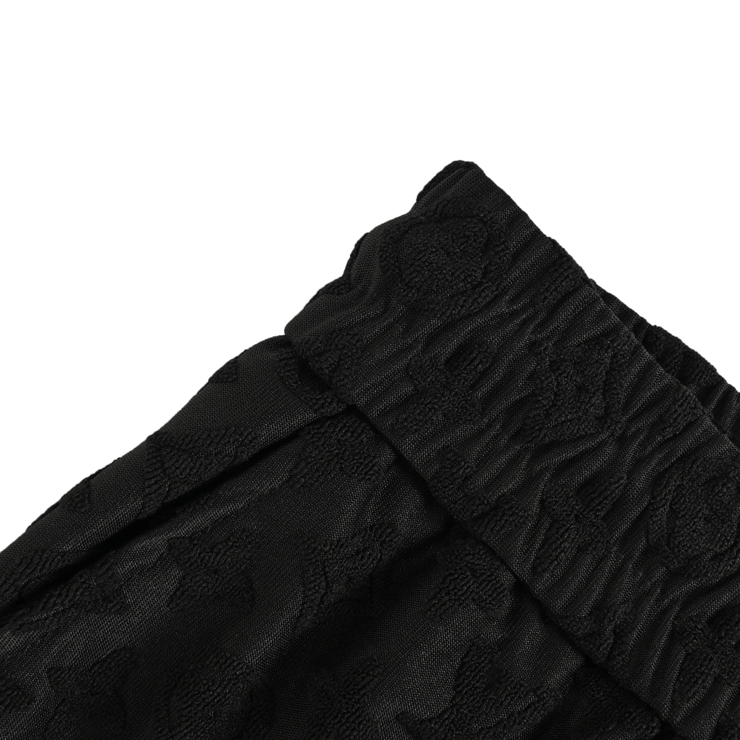 Louis Vuitton/路易威登 25ss 凹凸满印老花提花短裤 白色 黑色