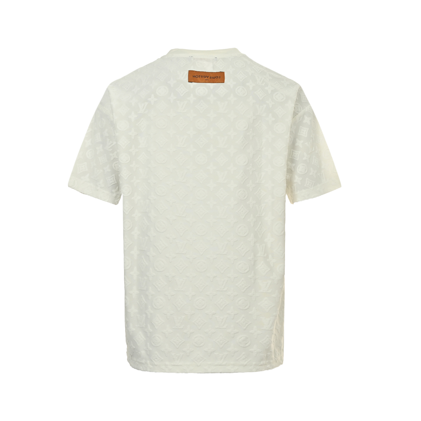 Louis Vuitton/路易威登 25ss 凹凸满印老花提花短袖 白色 黑色