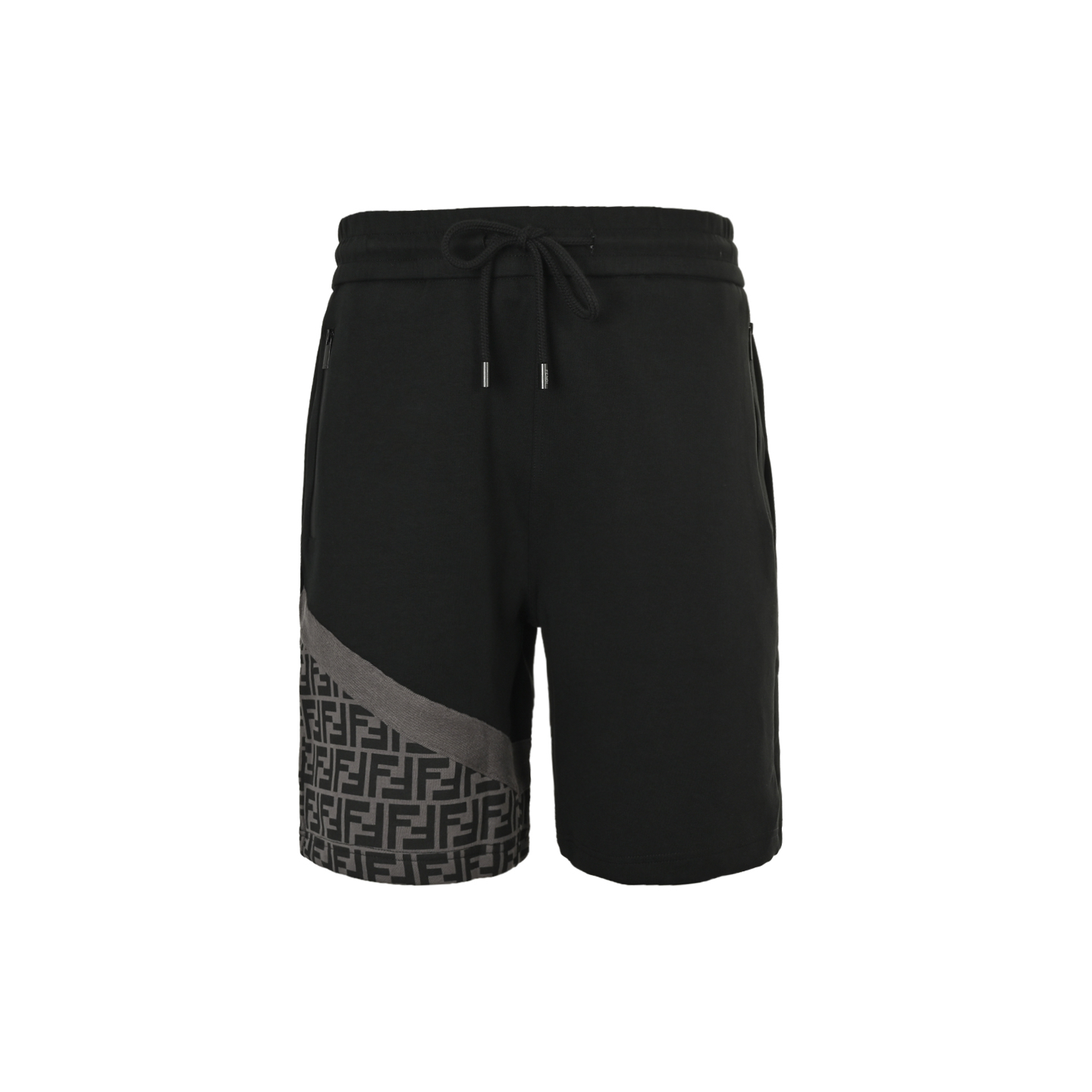 Fendi/芬迪 25ss 压胶拉链口袋拼接双F短裤杏色 黑色-Chinese UA Cheap High Quatity Brand Clothes Bags handbags Sneakers wholesale wholesaler seller from China Factory suppliers Fashion Clothing Shoes best Quality Beautiful Price Fendi/芬迪 25ss 压胶拉链口袋拼接双F短裤杏色 黑色