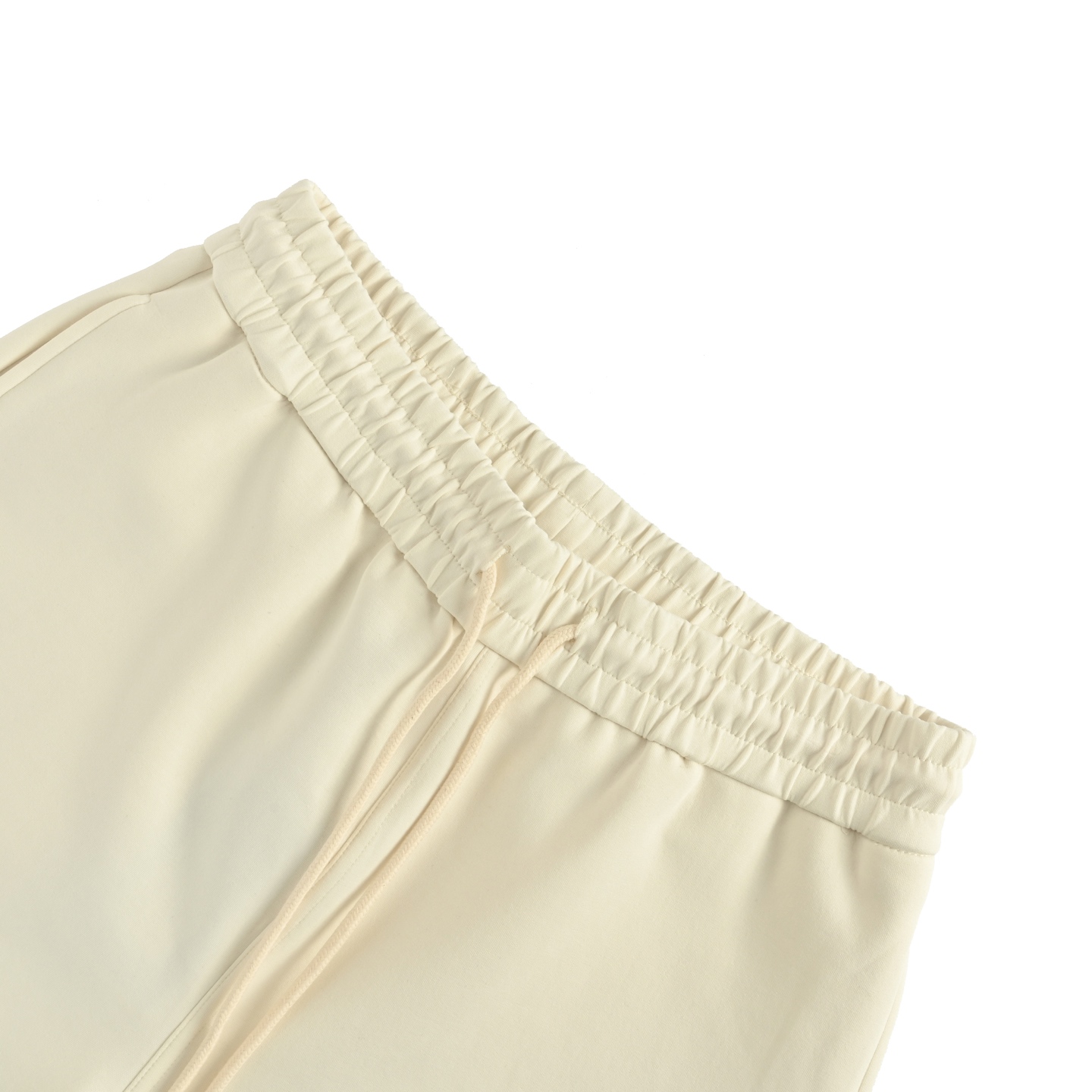 Fendi/芬迪 25ss 金标双F logo刺绣侧开网眼短裤杏色 黑色