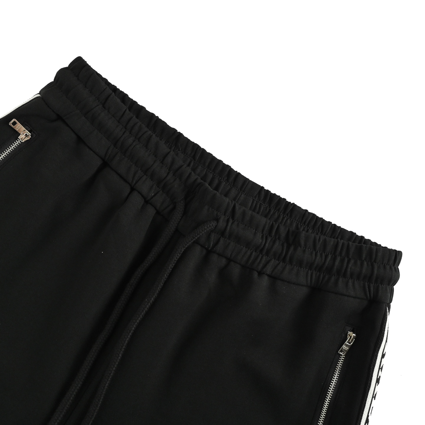 Prada/普拉达 25ss logo织带拼接三角标短裤 绿色 黑色