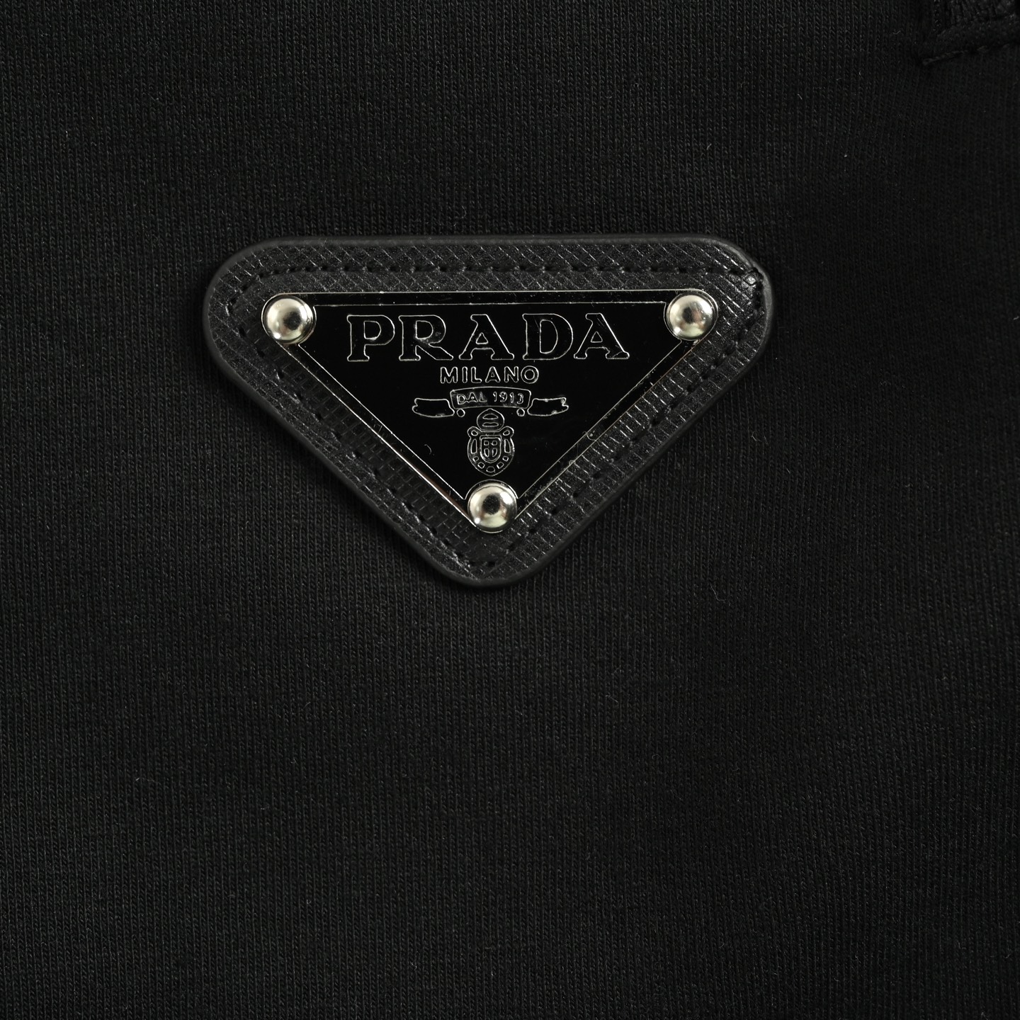 Prada/普拉达 25ss logo织带拼接三角标短裤 绿色 黑色