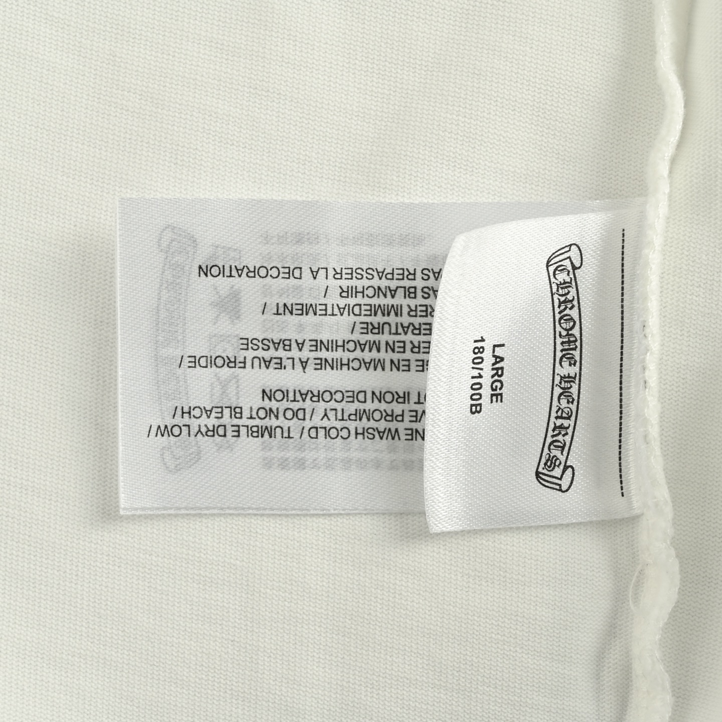 Chrome Hearts/克罗心 红标十字架贴布刺绣水洗破洞短袖 黑色 白色 宝蓝色 咖啡色