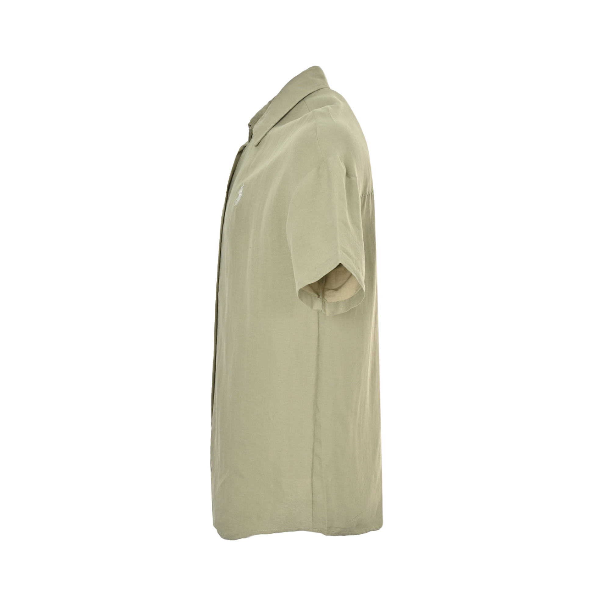 套装不单卖 Ralph Lauren/拉夫劳伦 亚麻套装短袖衬衫 米色 豆绿