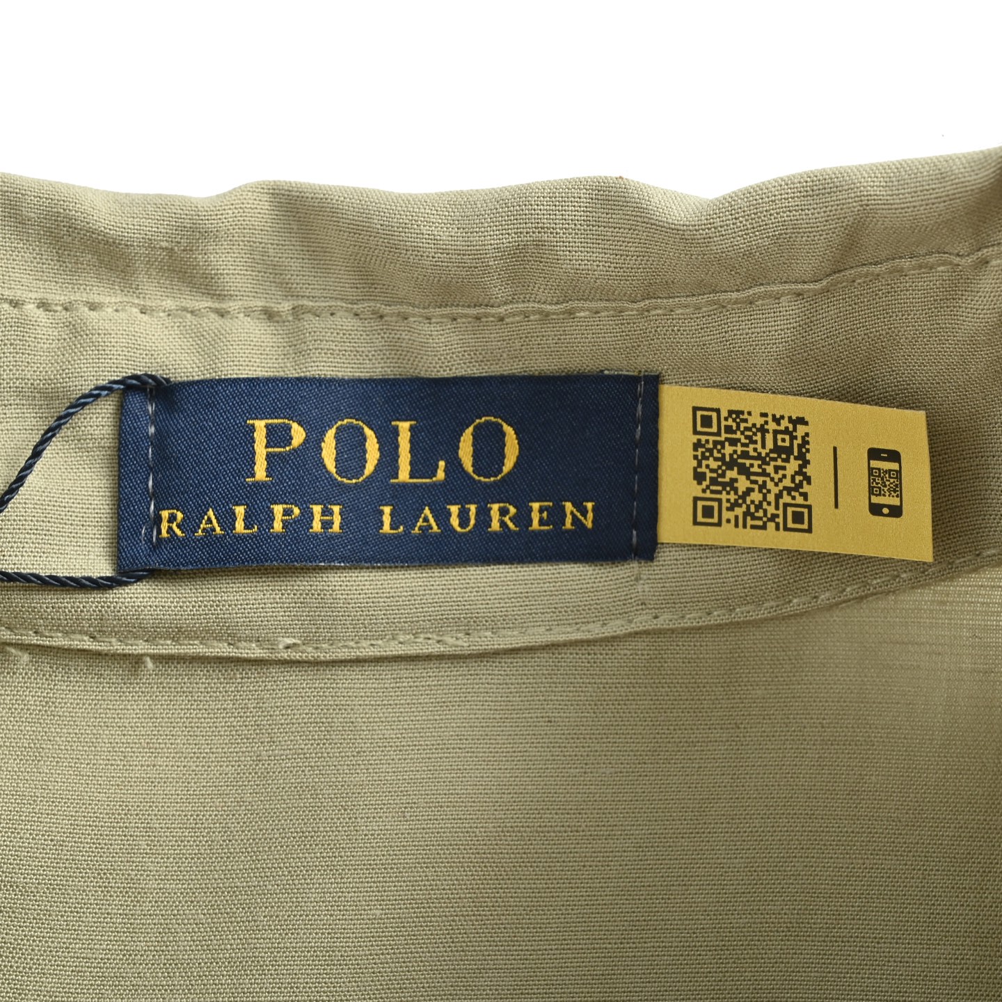 套装不单卖 Ralph Lauren/拉夫劳伦 亚麻套装短袖衬衫 米色 豆绿