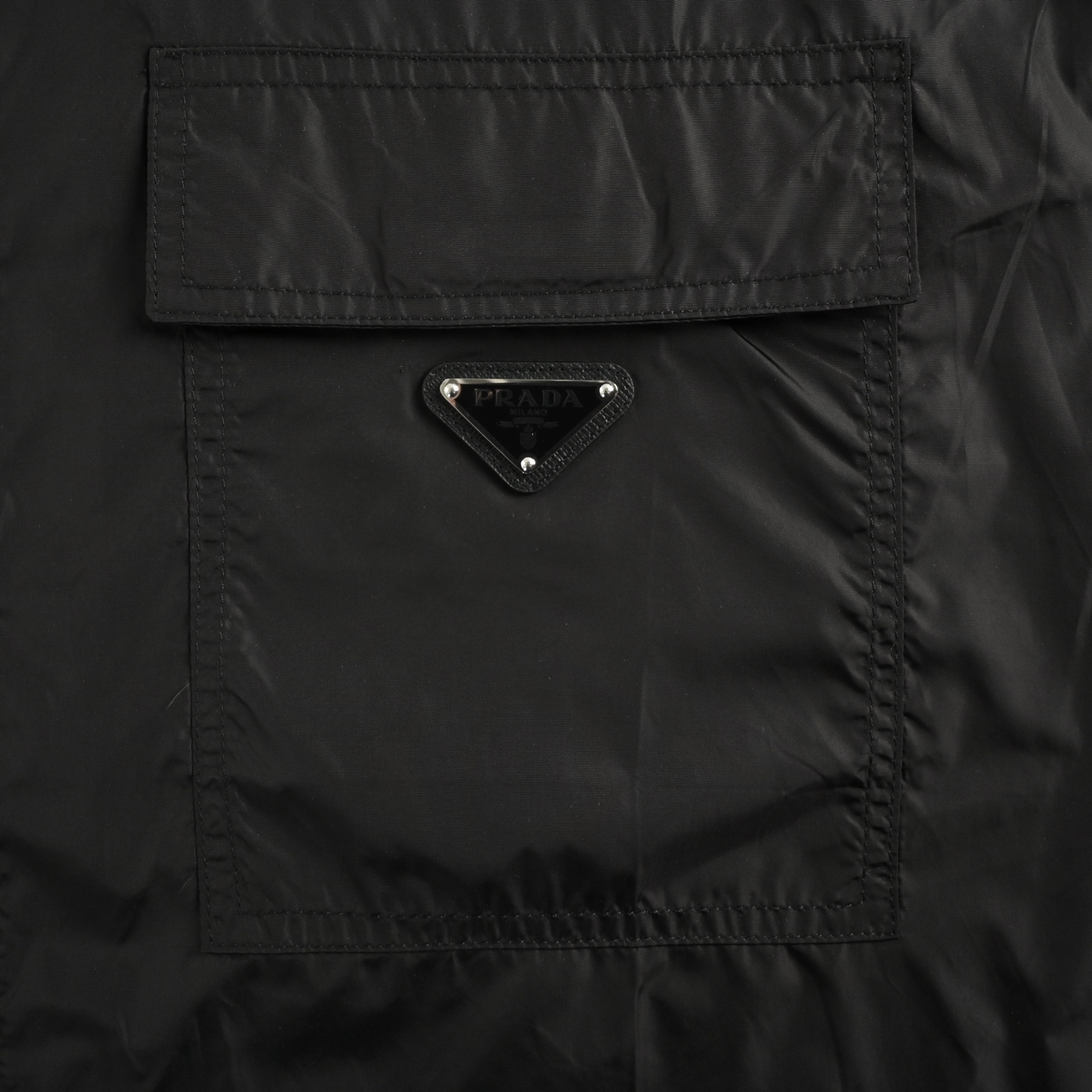 Prada/普拉达 25ss 再生尼龙工装短袖衬衫