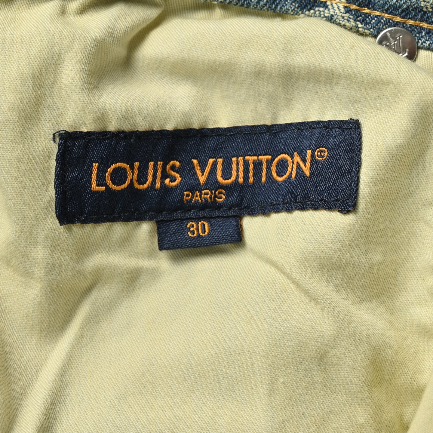 Louis Vuitton/路易威登 渐变火焰老花提花牛仔裤