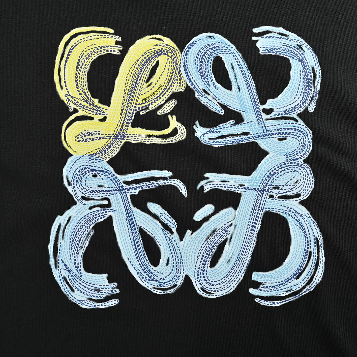 Loewe/罗意威 25ss 虚线四叶草印花短袖