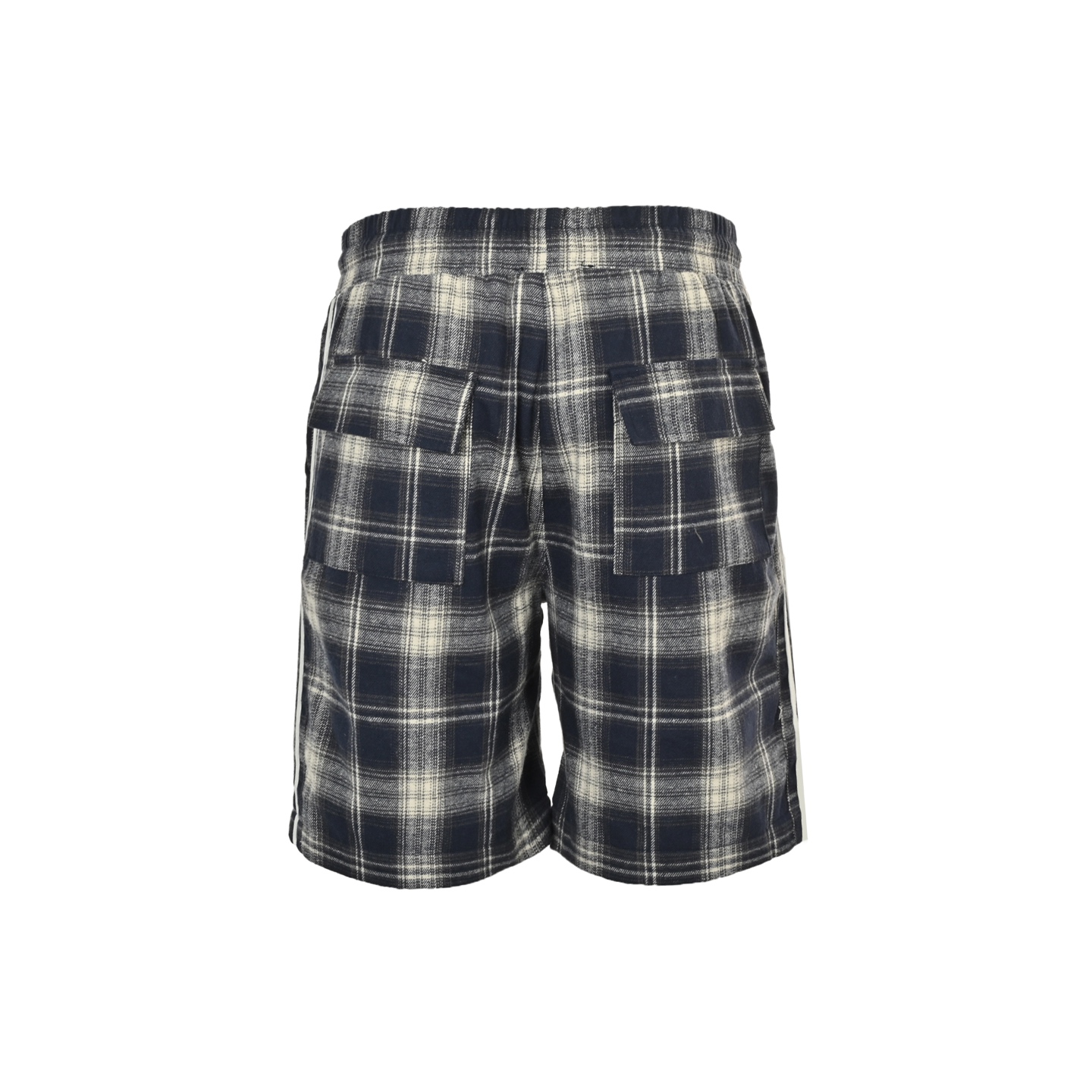 Balenciaga/巴黎世家 格纹字母刺绣条纹短裤