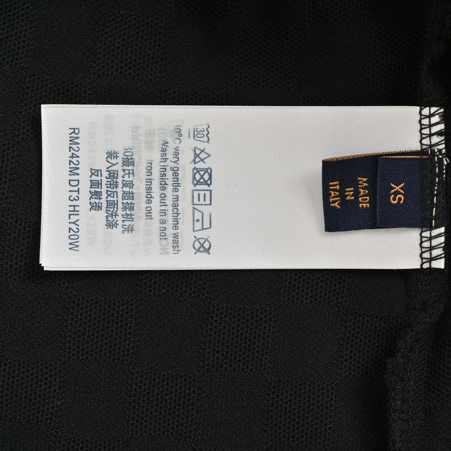 Louis Vuitton/路易威登 25ss DAMIER金丝刺绣珠地短袖