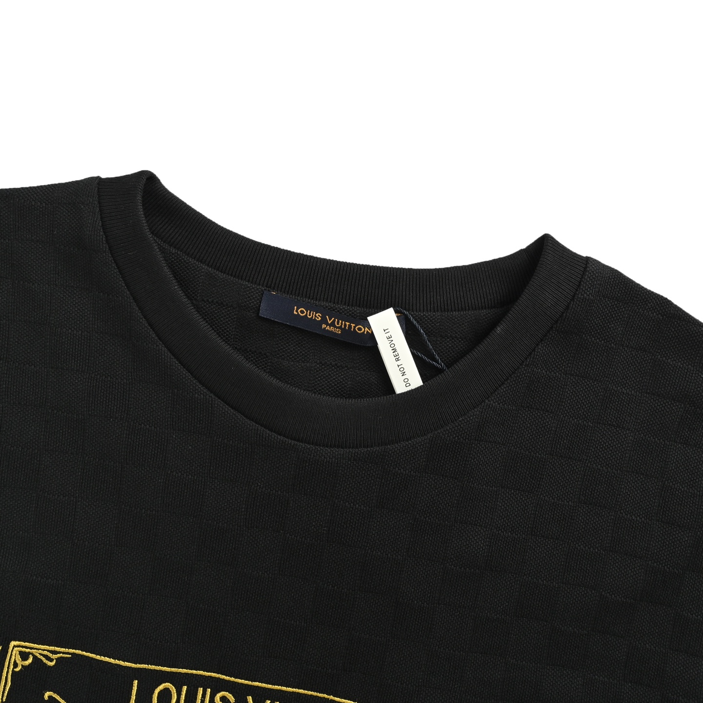 Louis Vuitton/路易威登 25ss DAMIER金丝刺绣珠地短袖