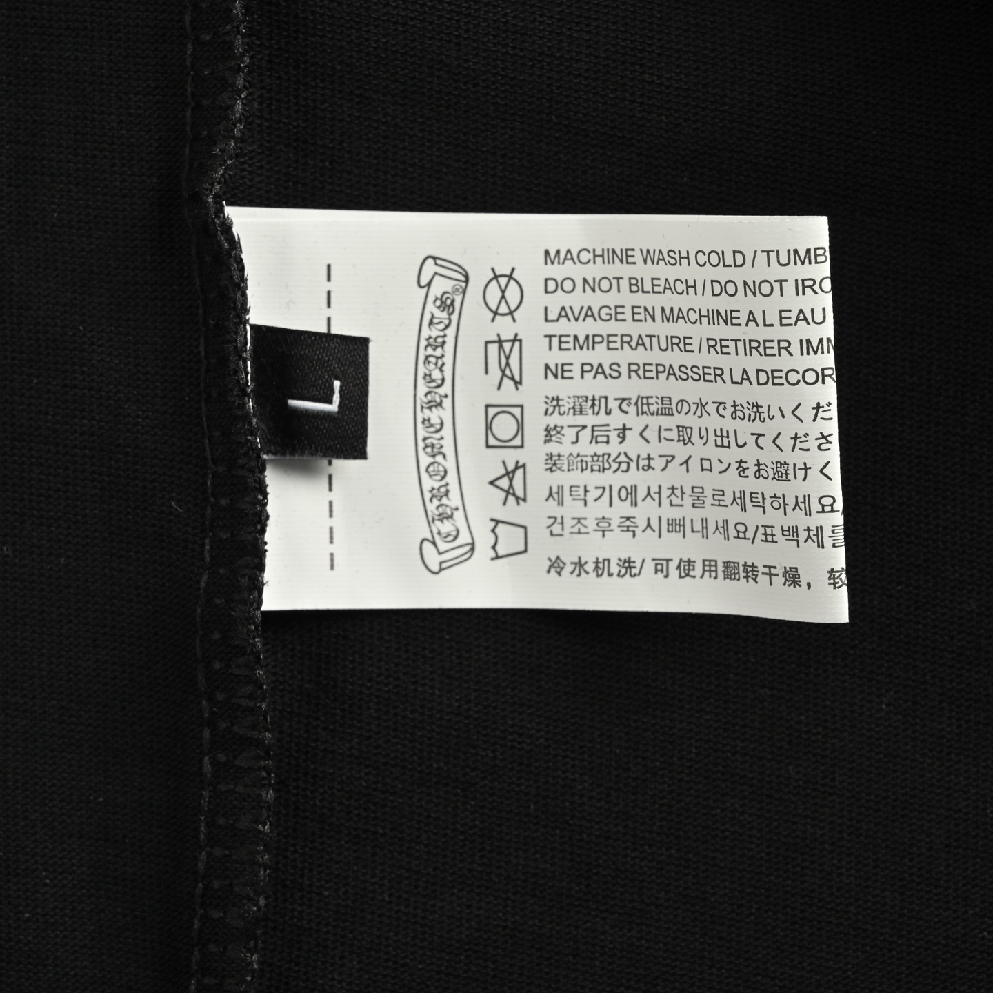 Chrome Hearts/克罗心 25ss 紫色马蹄刺绣短袖 黑色/白色