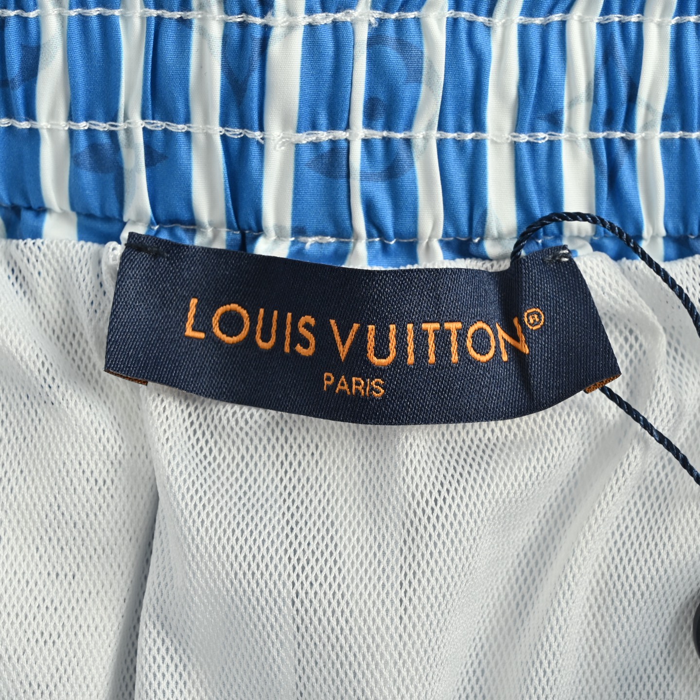 Louis Vuitton/路易威登 25ss 蓝色竖条纹沙滩短裤
