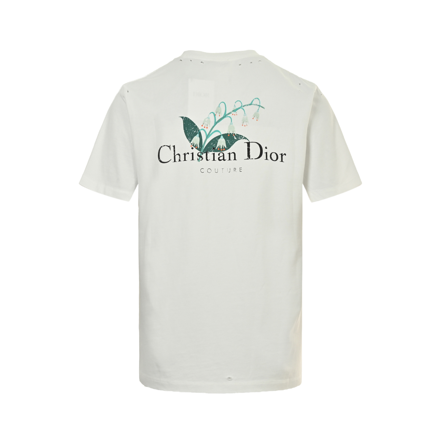 Dior/迪奥 25ss 铃兰花印花做旧破洞短袖 Dior新款 T恤