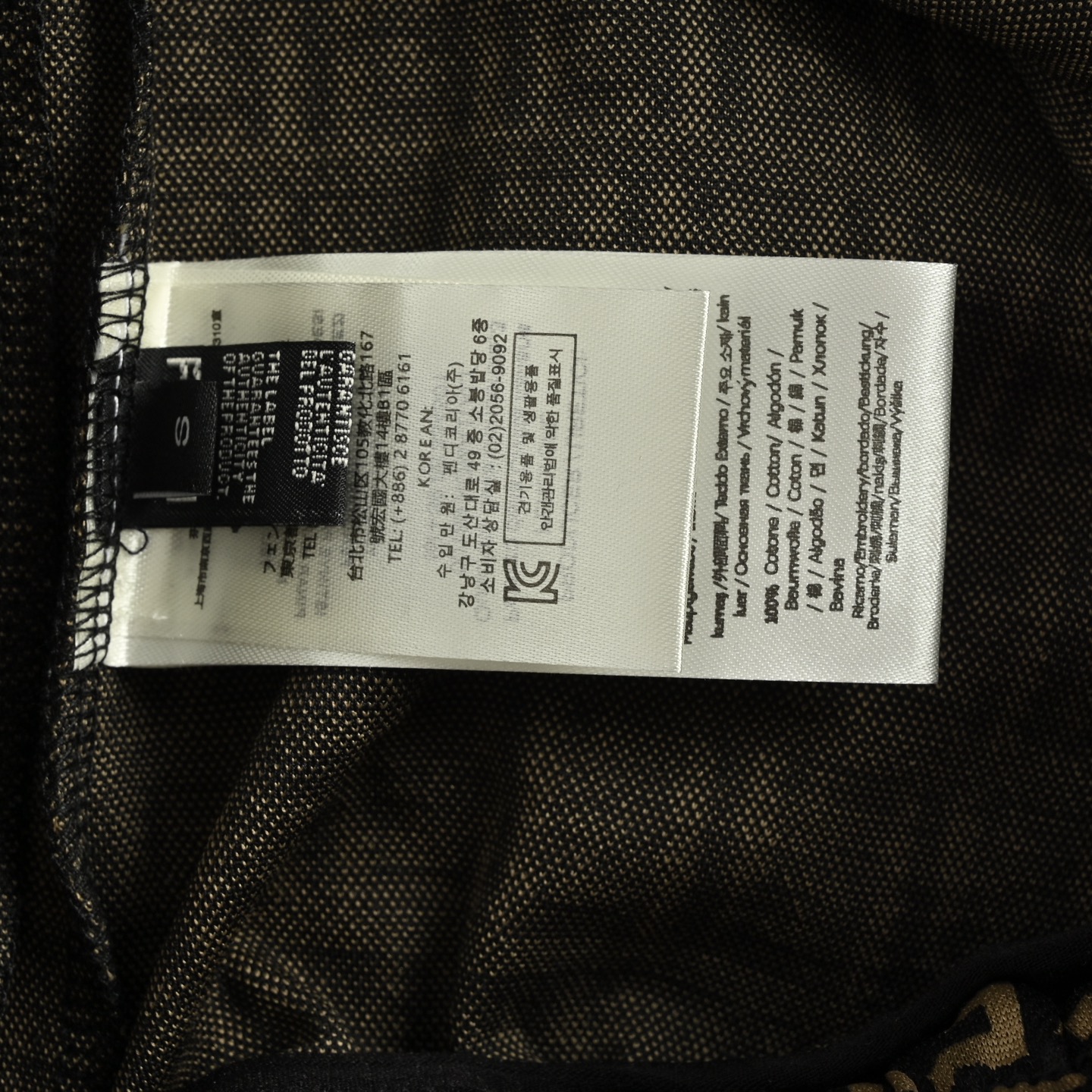 Fendi/芬迪 25ss 双F满印提花短裤 卡其 黑色