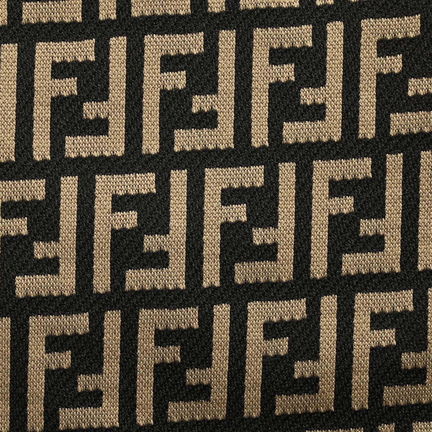 Fendi/芬迪 25ss 双F满印提花短裤 卡其 黑色