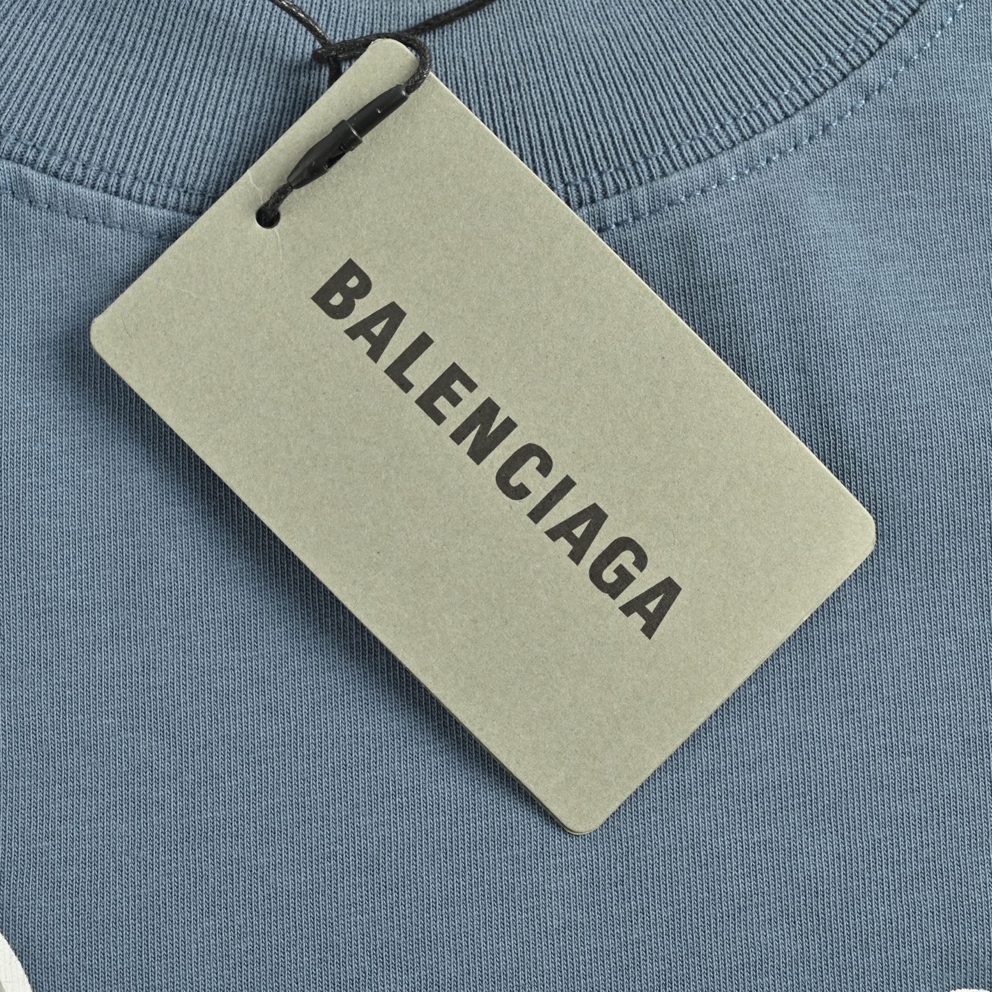 Balenciaga/巴黎世家 字母艺术印花水洗短袖 湖蓝色-Chinese UA Cheap High Quatity Brand Clothes Bags handbags Sneakers wholesale wholesaler seller from China Factory suppliers Fashion Clothing Shoes best Quality Beautiful Price Balenciaga/巴黎世家 字母艺术印花水洗短袖 湖蓝色