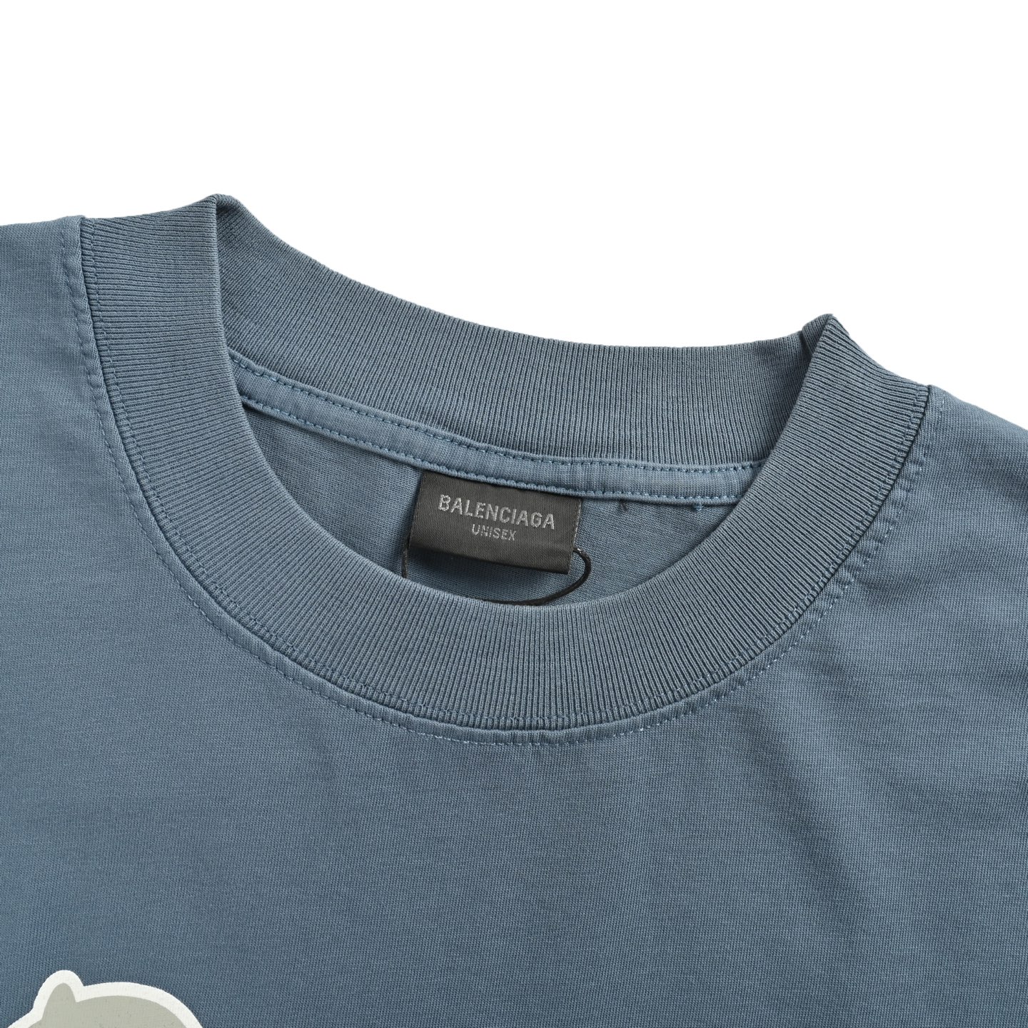 Balenciaga/巴黎世家 字母艺术印花水洗短袖 湖蓝色-Chinese UA Cheap High Quatity Brand Clothes Bags handbags Sneakers wholesale wholesaler seller from China Factory suppliers Fashion Clothing Shoes best Quality Beautiful Price Balenciaga/巴黎世家 字母艺术印花水洗短袖 湖蓝色