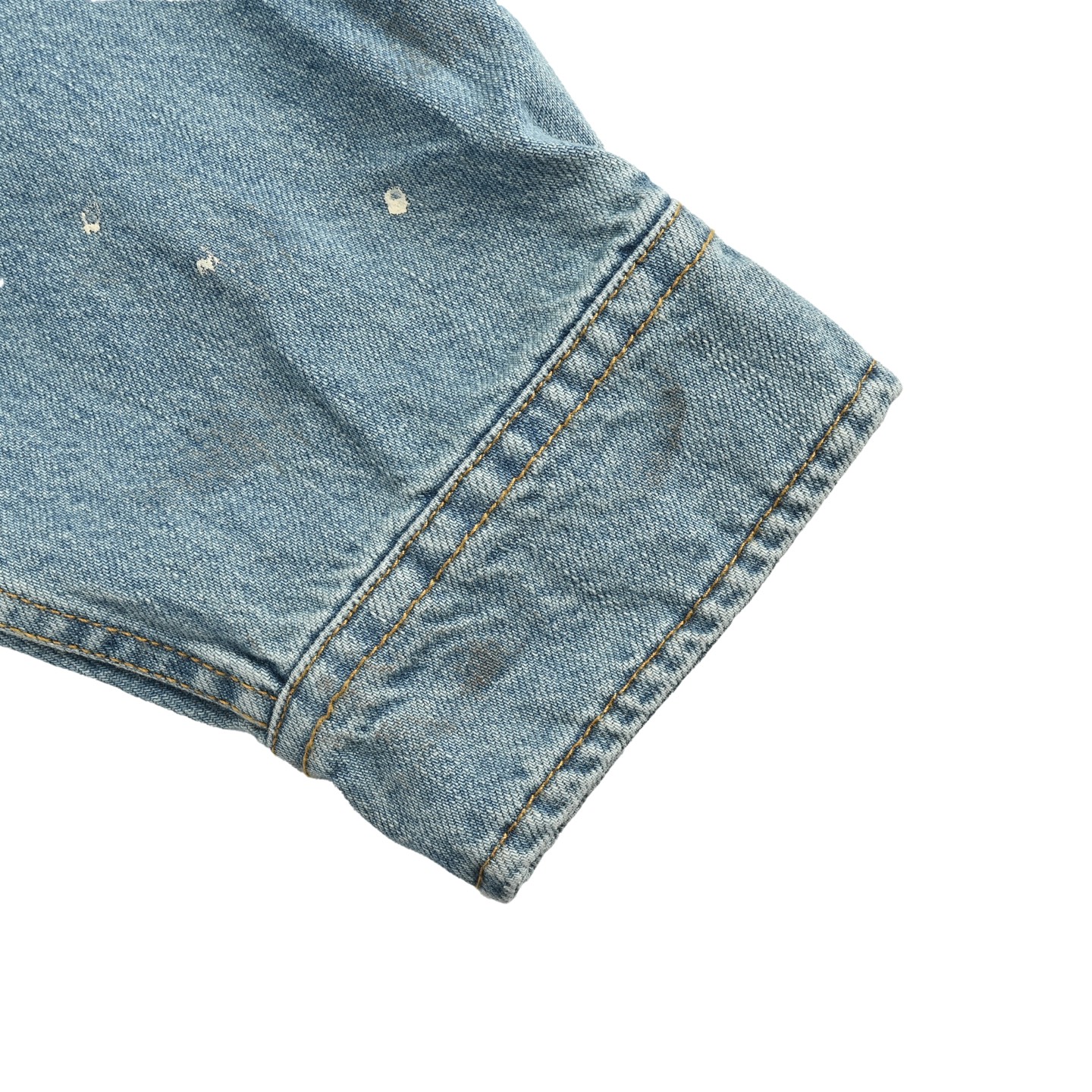 ACNE STUDIOS 泼墨纽扣徽标落肩牛仔衬衫外套