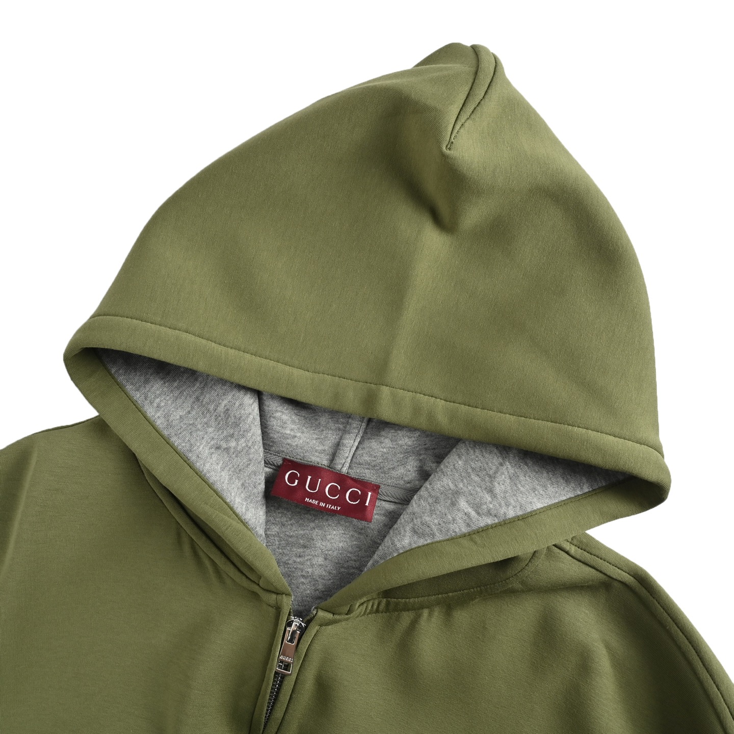 Gucci/古驰 25ss 小标刺绣太空棉拉链连帽外套-Chinese UA Cheap High Quatity Brand Clothes Bags handbags Sneakers wholesale wholesaler seller from China Factory suppliers Fashion Clothing Shoes best Quality Beautiful Price Gucci/古驰 25ss 小标刺绣太空棉拉链连帽外套