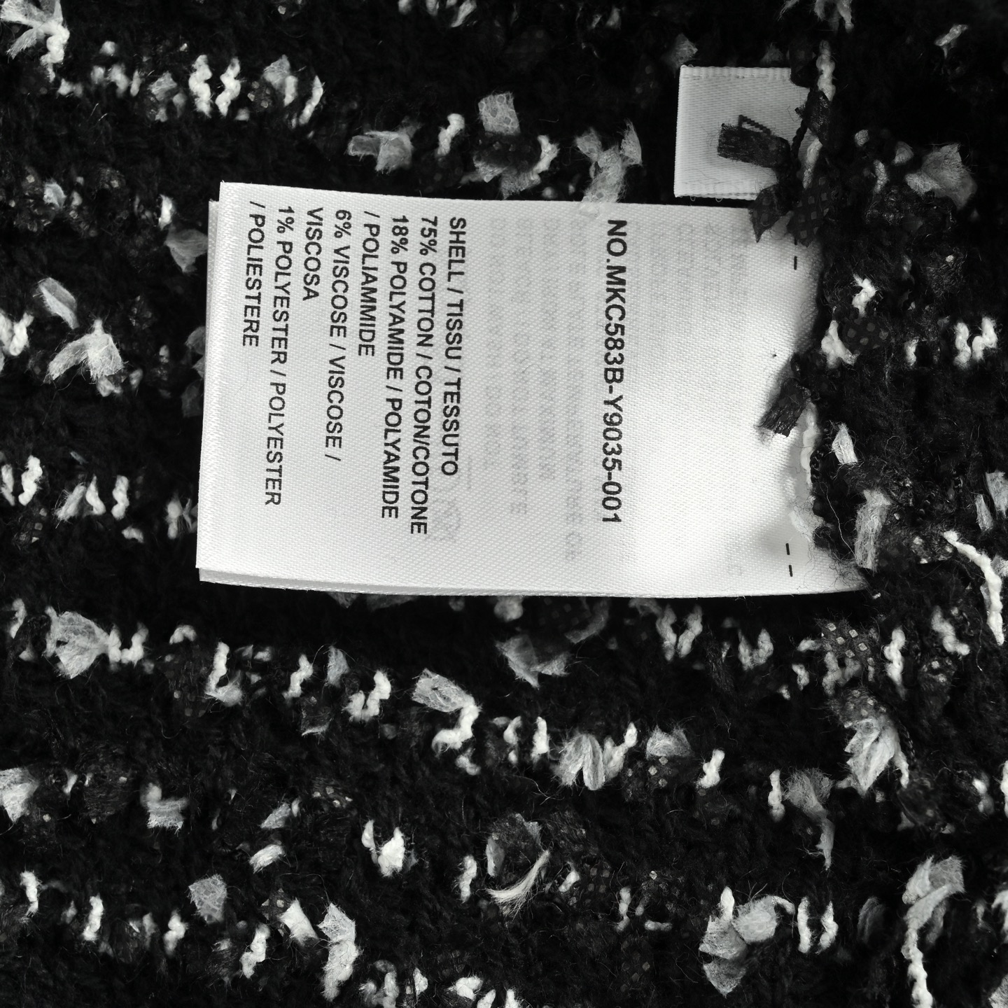 Thom Browne/汤姆布朗 TB 粗呢提花Polo短袖