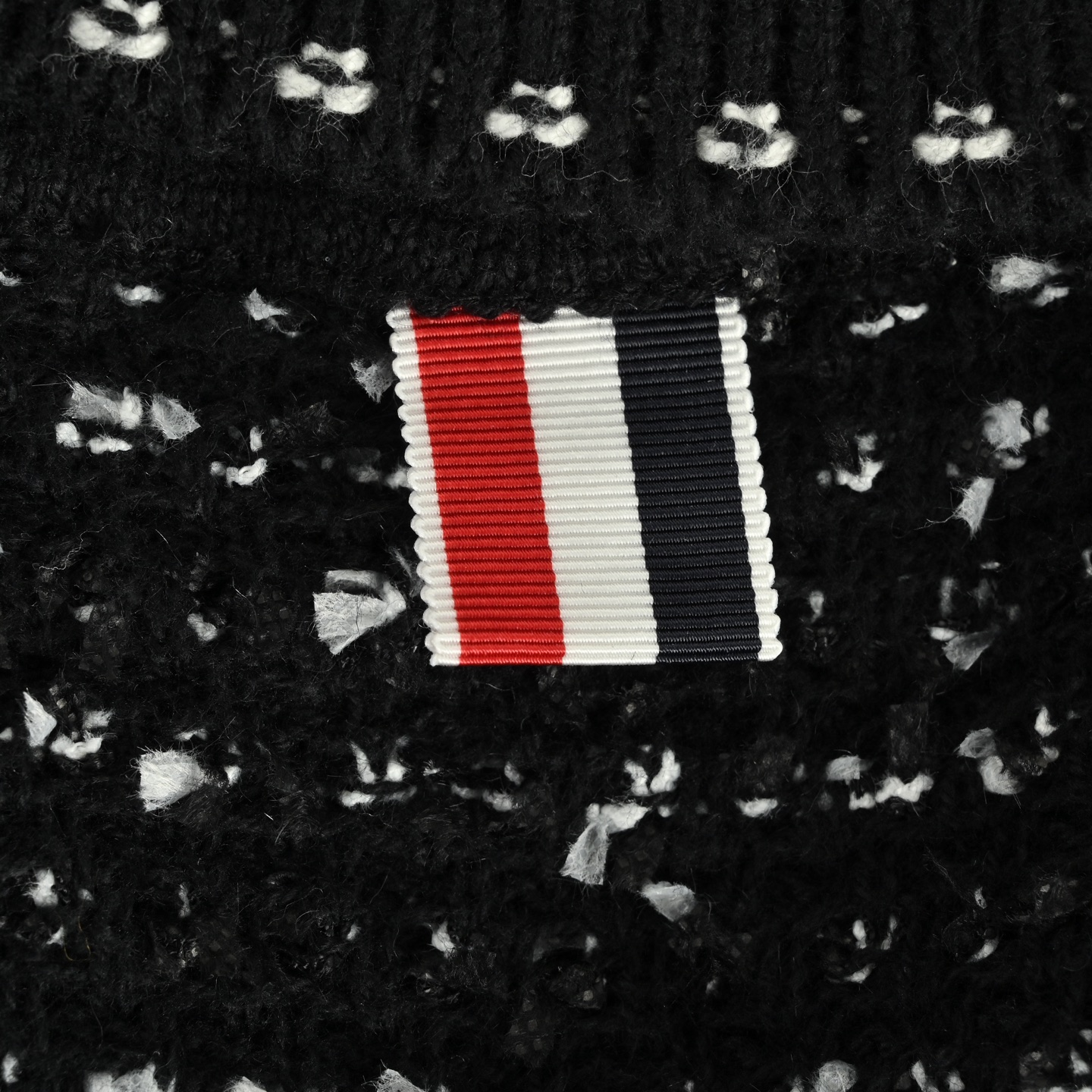 Thom Browne/汤姆布朗 TB 粗呢提花Polo短袖