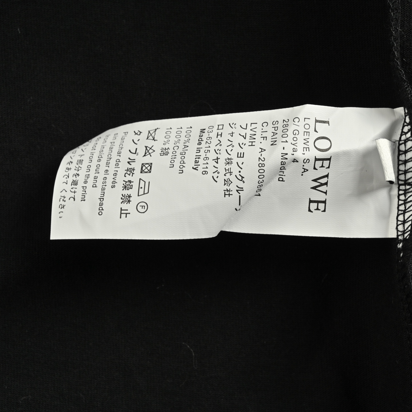 Loewe/罗意威 双层口袋刺绣短袖