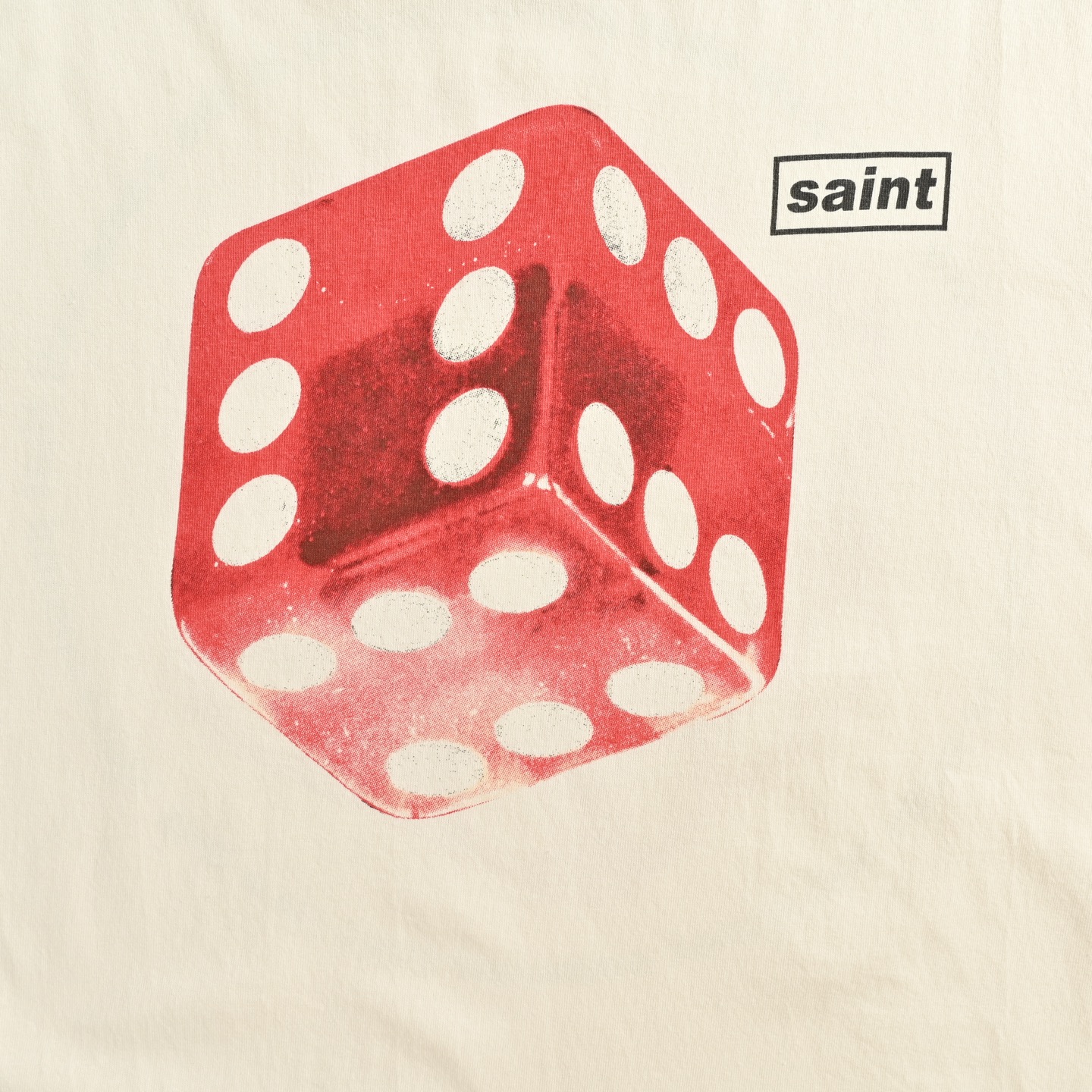 SAINT MICHAEL 25ss 骰子字母印花短袖-Chinese UA Cheap High Quatity Brand Clothes Bags handbags Sneakers wholesale wholesaler seller from China Factory suppliers Fashion Clothing Shoes best Quality Beautiful Price SAINT MICHAEL 25ss 骰子字母印花短袖