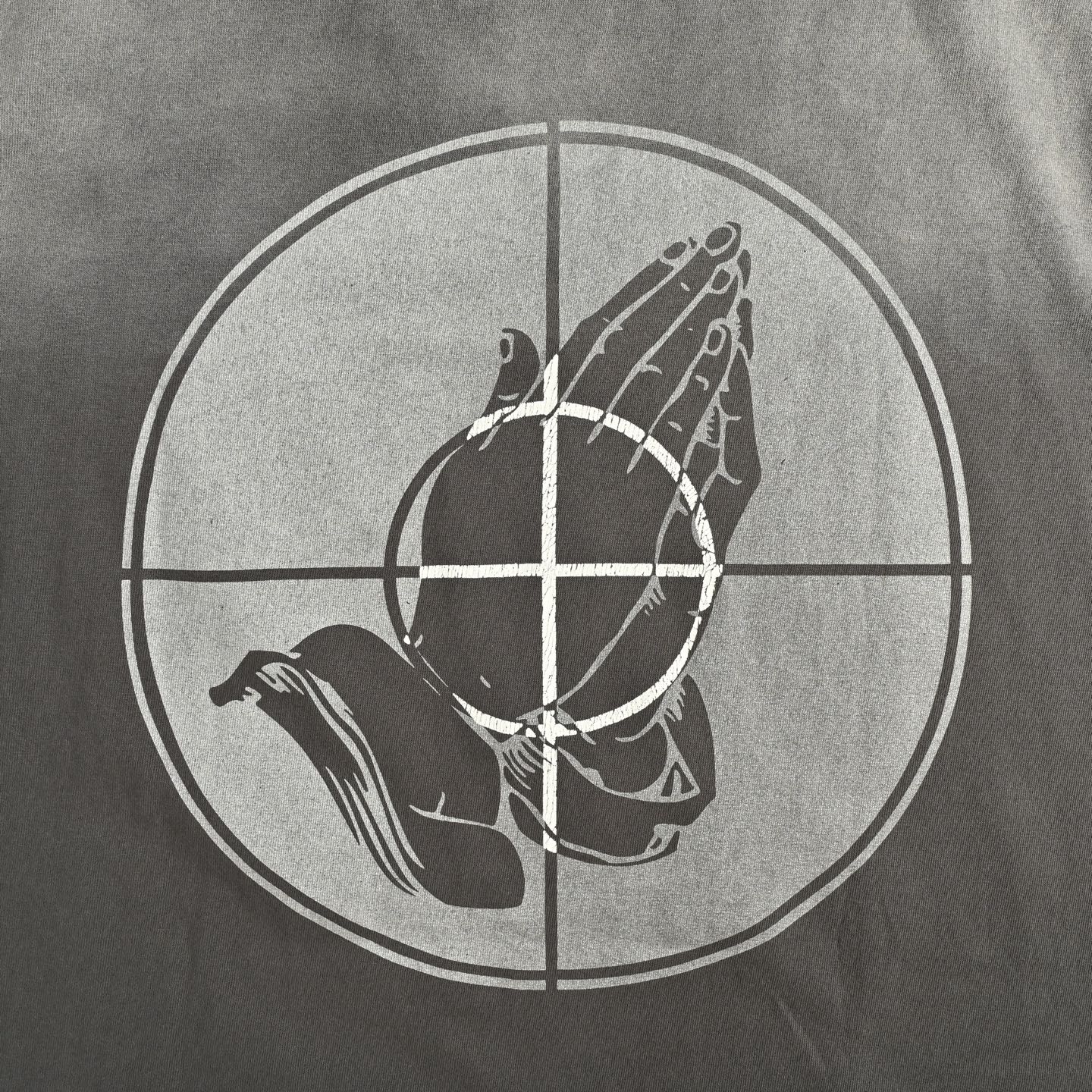 SAINT MICHAEL 25ss 祈祷准心印花短袖-Chinese UA Cheap High Quatity Brand Clothes Bags handbags Sneakers wholesale wholesaler seller from China Factory suppliers Fashion Clothing Shoes best Quality Beautiful Price SAINT MICHAEL 25ss 祈祷准心印花短袖