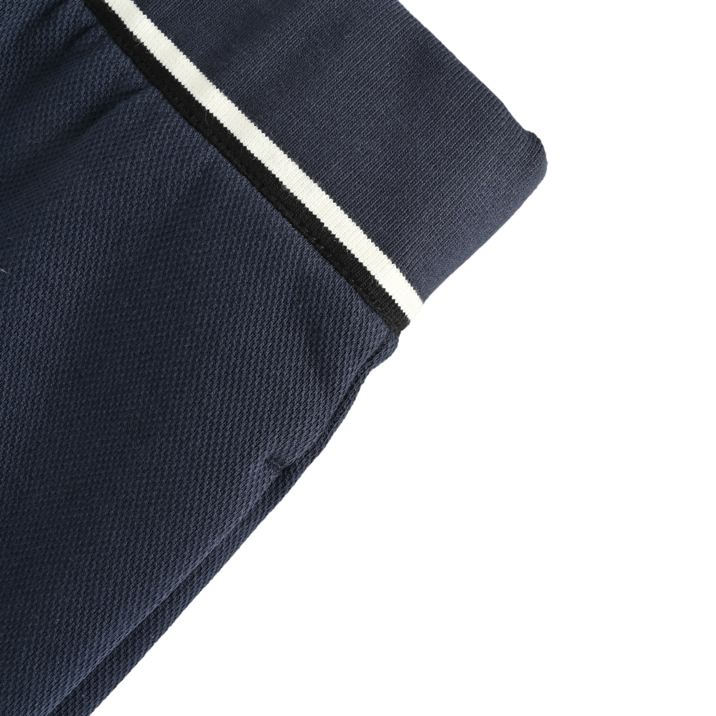 MiuMiu/缪缪 25ss 刺绣小logo白条珠地布短裤