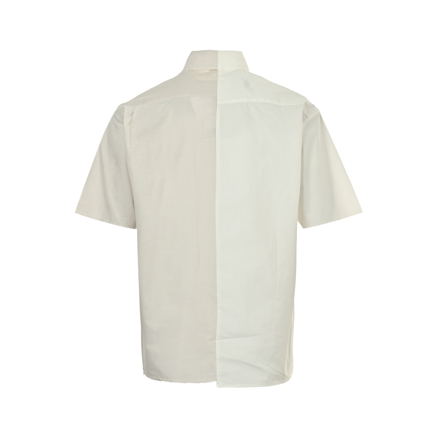 MAISON MARGIELA马吉拉MM6 数字印花撞色阴阳短袖衬衫