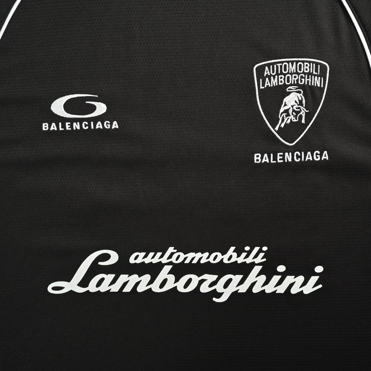 Balenciaga/巴黎世家 兰博基尼联名63号刺绣印花套装短袖-莆田鞋,莆田鞋货源,高仿鞋,高仿鞋货源,安福档口,莆田高仿鞋,莆田鞋批发,高仿鞋批发,莆田高仿运动鞋,高仿运动鞋,莆田运动鞋 Balenciaga/巴黎世家 兰博基尼联名63号刺绣印花套装短袖