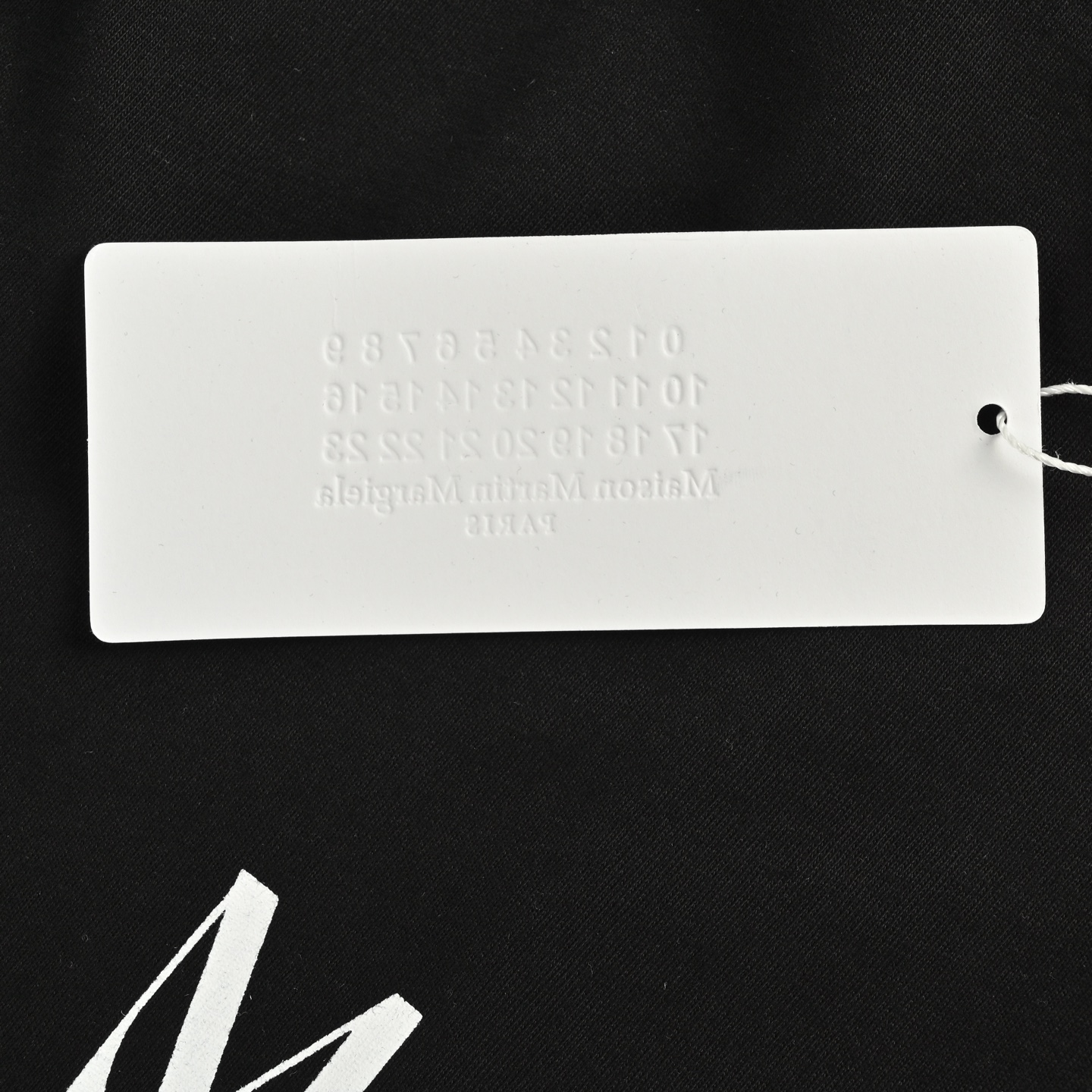 Maison Margiela/马吉拉 25ss 字母数字粉色6印花短袖 黑色