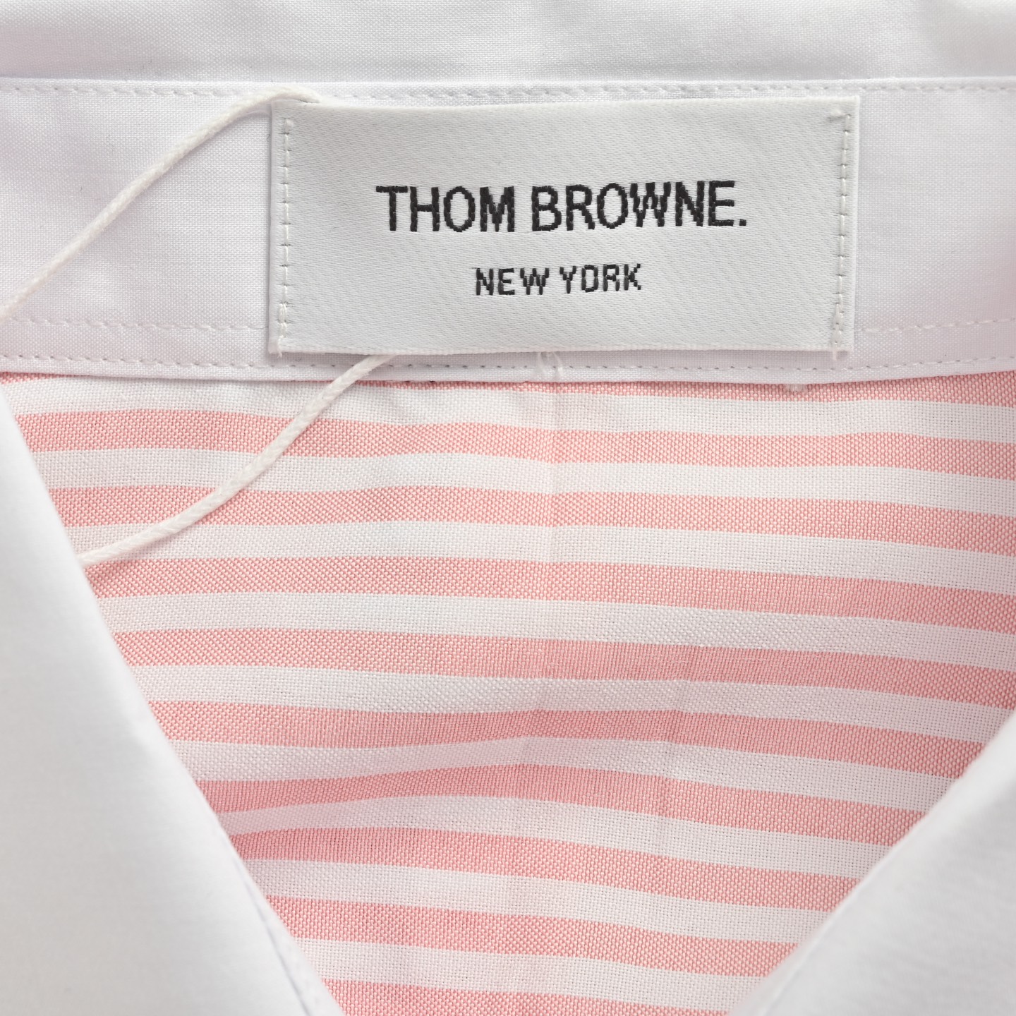 Thom Browne/汤姆布朗 25ss 粉条纹女士衬衫 tb牛津纺短袖色织条纹衬衣