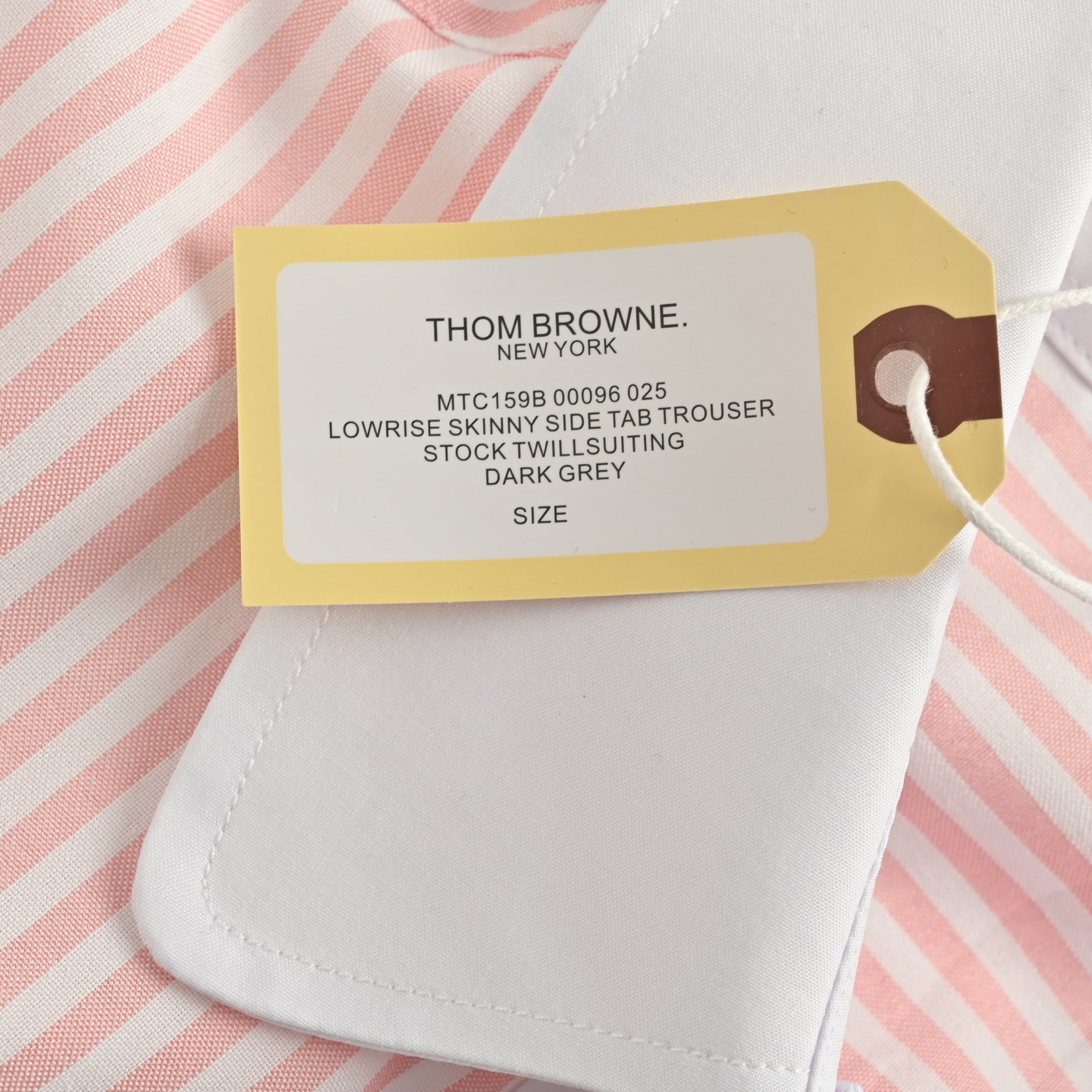 Thom Browne/汤姆布朗 25ss 粉条纹女士衬衫 tb牛津纺短袖色织条纹衬衣