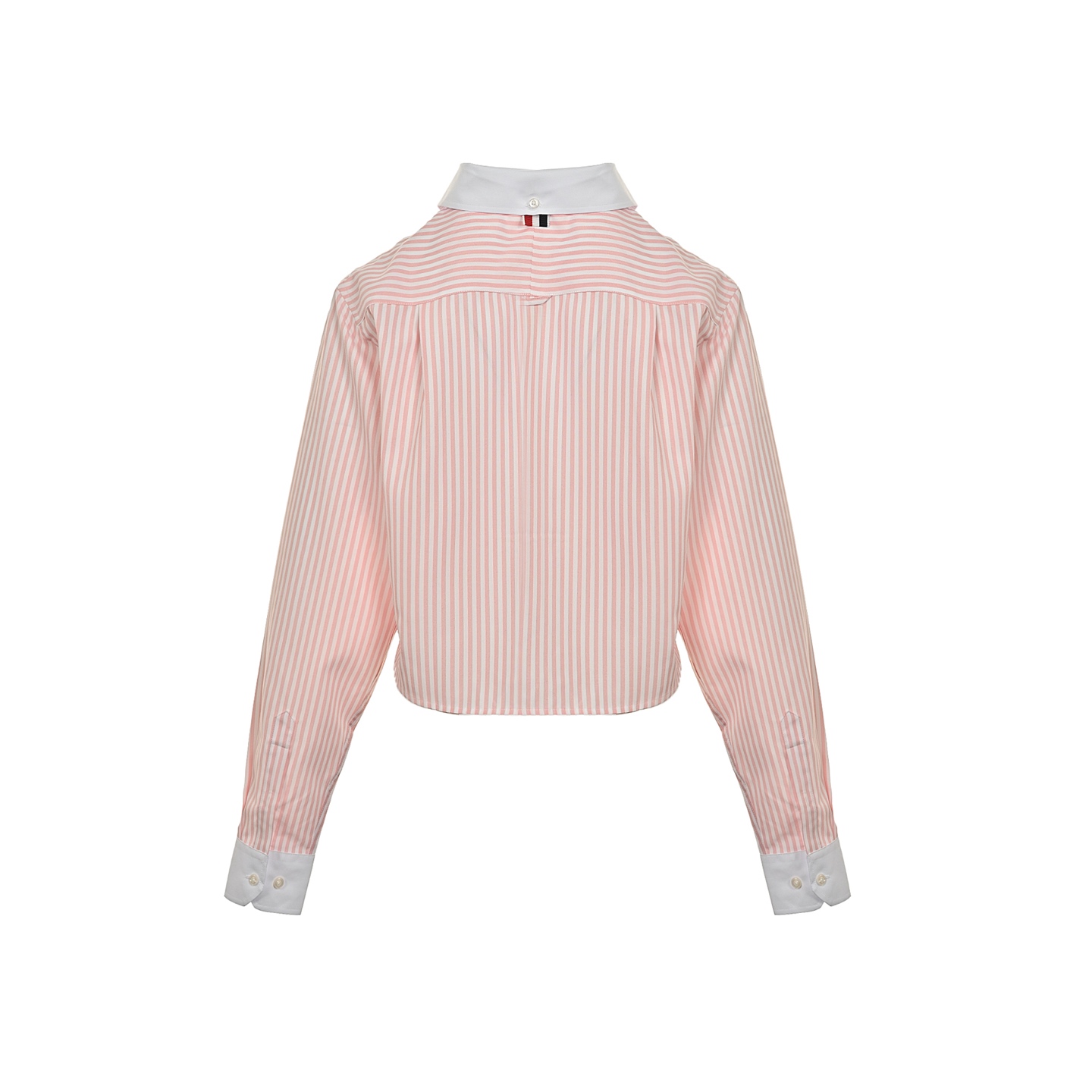 Thom Browne/汤姆布朗 25ss 粉条纹女士衬衫 tb牛津纺短袖色织条纹衬衣