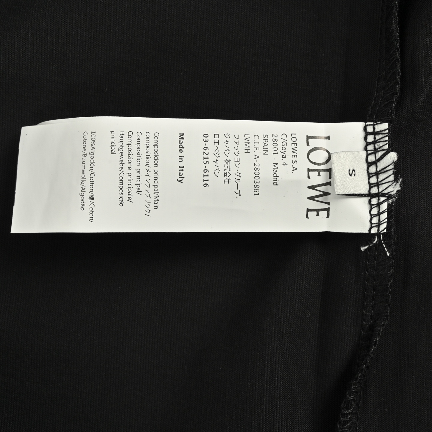 Loewe/罗意威 25ss 字母logo刺绣短袖