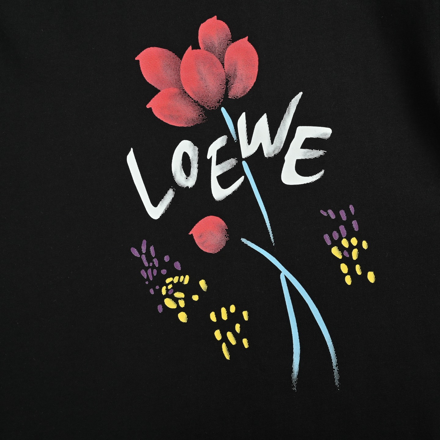Loewe/罗意威 25ss 花朵印花短袖-Chinese UA Cheap High Quatity Brand Clothes Bags handbags Sneakers wholesale wholesaler seller from China Factory suppliers Fashion Clothing Shoes best Quality Beautiful Price Loewe/罗意威 25ss 花朵印花短袖