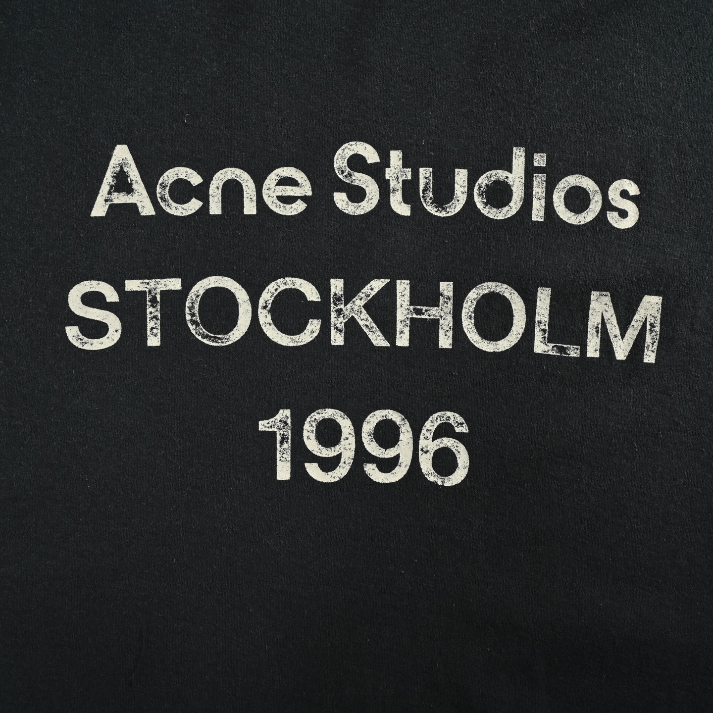 Acne Studios 1996字母印花做旧短袖 复古水洗磨破做旧版印花字母T恤-Chinese UA Cheap High Quatity Brand Clothes Bags handbags Sneakers wholesale wholesaler seller from China Factory suppliers Fashion Clothing Shoes best Quality Beautiful Price Acne Studios 1996字母印花做旧短袖 复古水洗磨破做旧版印花字母T恤