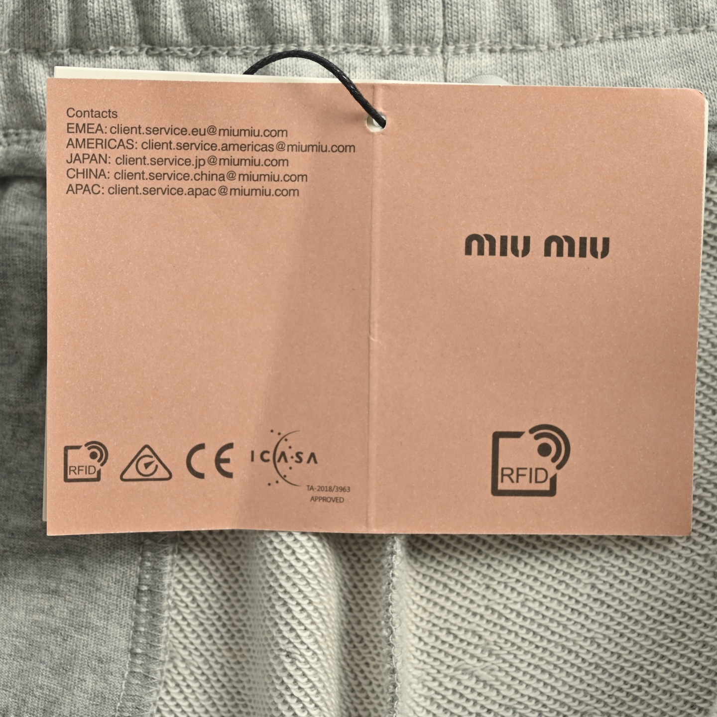 Miu Miu/缪缪 25ss 贴布字母短裤