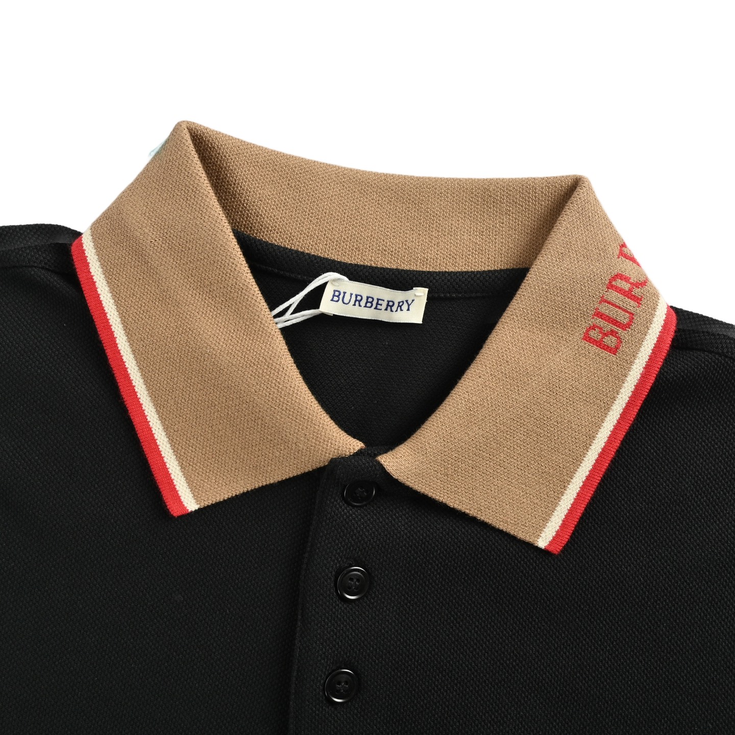 Burberry/巴宝莉 25ss 领口字母提花Polo短袖-Chinese UA Cheap High Quatity Brand Clothes Bags handbags Sneakers wholesale wholesaler seller from China Factory suppliers Fashion Clothing Shoes best Quality Beautiful Price Burberry/巴宝莉 25ss 领口字母提花Polo短袖