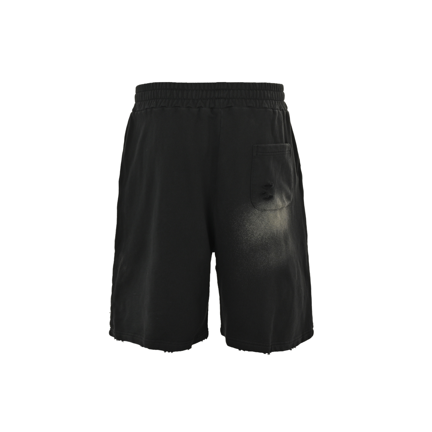 Balenciaga/巴黎世家 模糊可乐做旧破洞短裤