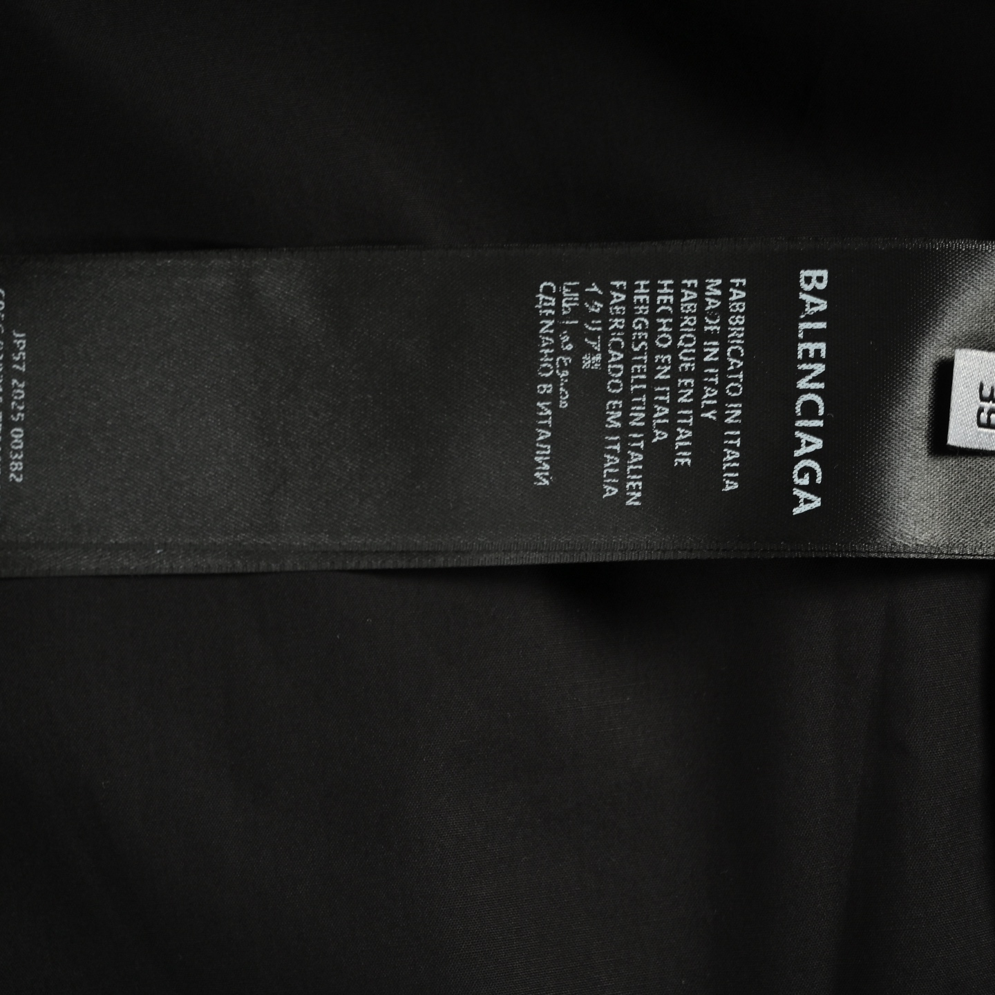 Balenciaga/巴黎世家 25ss 尺码标识短袖衬衫