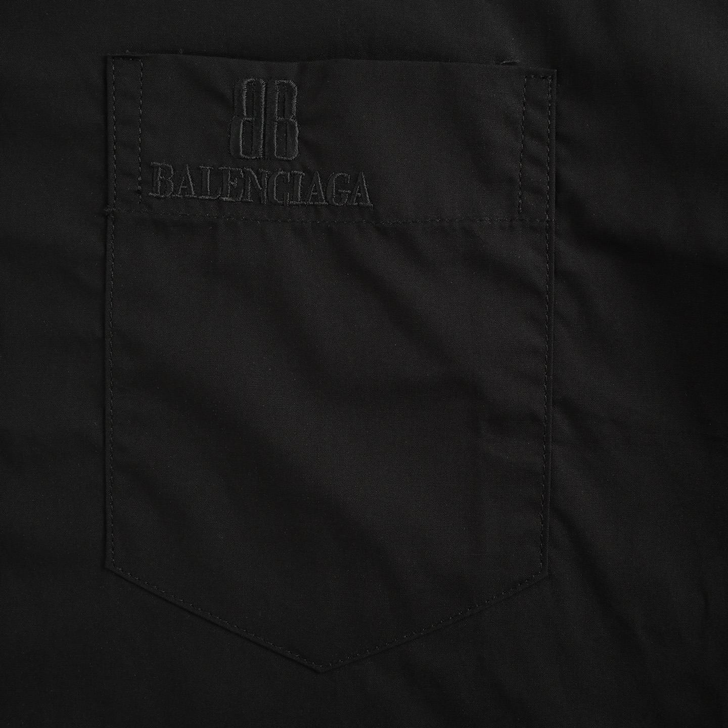 Balenciaga/巴黎世家 25ss 口袋BB刺绣衬衫