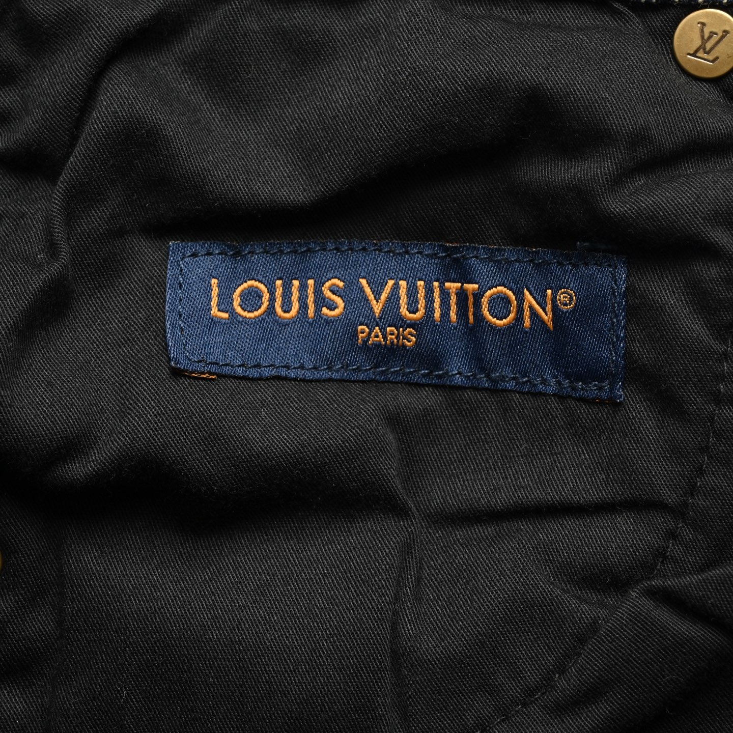 Louis Vuitton/路易威登 25ss 蛇纹马赛克牛仔短裤 LV新款滑板牛仔短裤