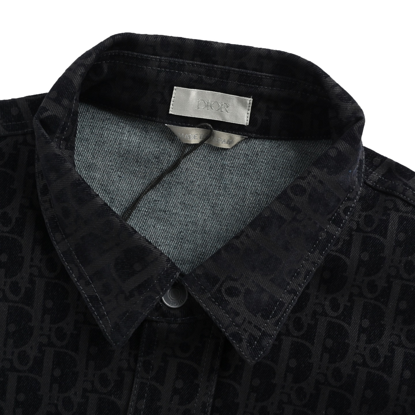 Dior/迪奥 25ss 蛇年限定植绒老花刺绣套装牛仔短袖衬衫