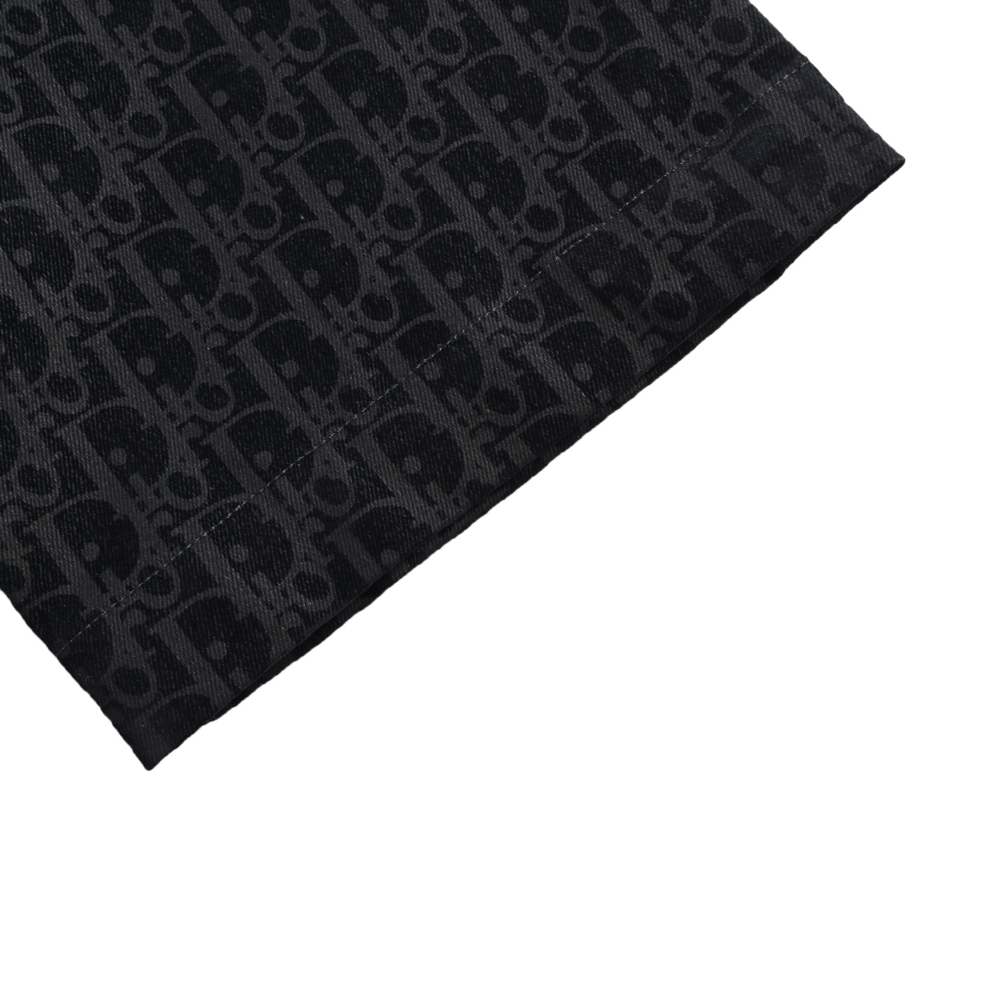 Dior/迪奥 25ss 蛇年限定植绒老花刺绣套装牛仔短袖衬衫