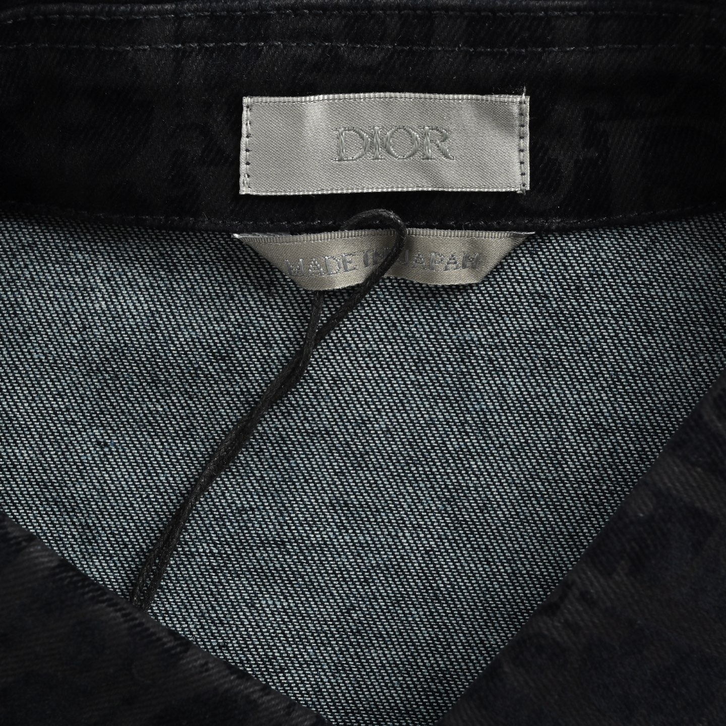 Dior/迪奥 25ss 蛇年限定植绒老花刺绣套装牛仔短袖衬衫