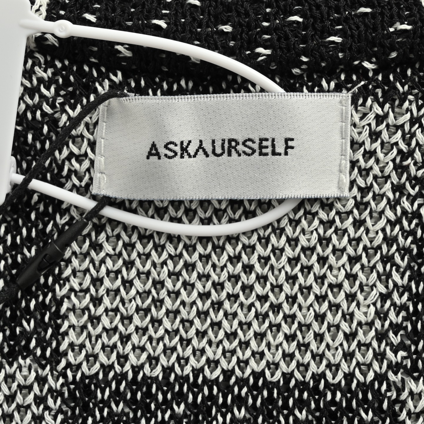 Askyurself 25ss 棋盘格针织短袖衬